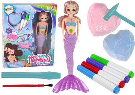 DIY Mermaid Purple Treasures Excavation Kit
