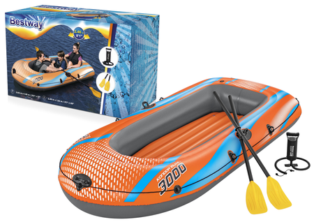 Inflatable Boat 3 Seater 246 x 122 cm Bestway 61145