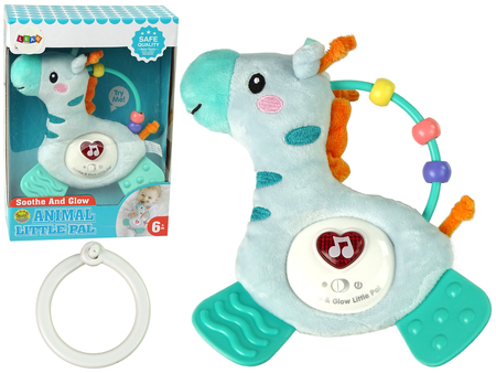 Interactive Educational Green Giraffe Sound Melodies Rattle Teether