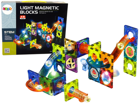 Luminous Slide For Balls Magnetic Blocks 49 Elements