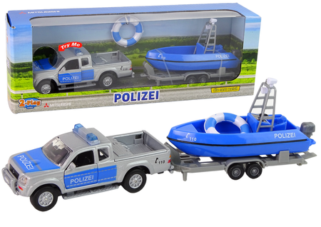 Off-road police car with motorboat Blue Sound 510614