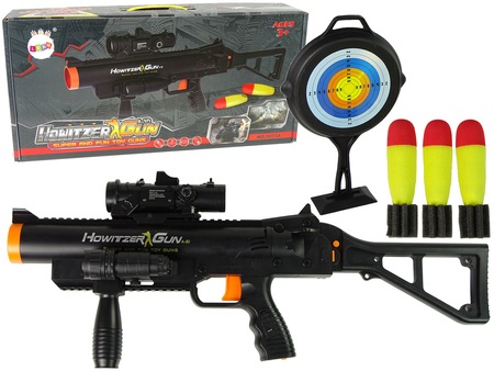 Rifle Grenade Launcher with Sound Flashlight Black