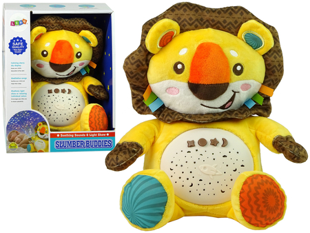 Sweet Plush Lion Colourful Star Projector Melody