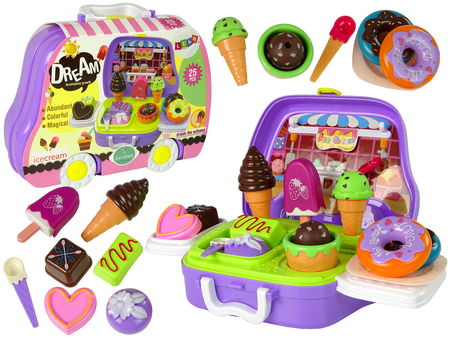 Sweet Treats Ice Cream Parlour Doughnuts Suitcase Car