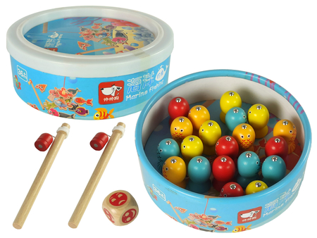 Wooden Arcade Game Catching Fish 2 Rods