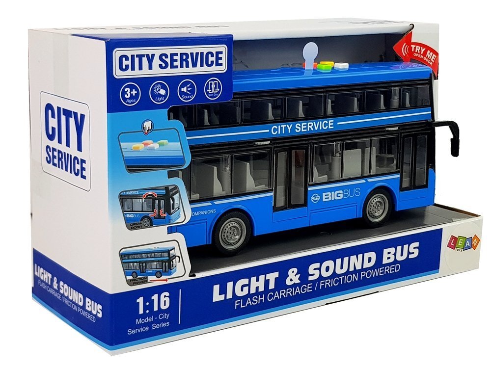 Double decker bus jouet feux clignotant/sound kids vendeur britannique 
