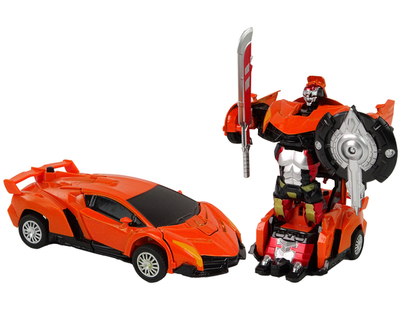 2in1 Robot Transformers Red Orange Auto Set HXSY04