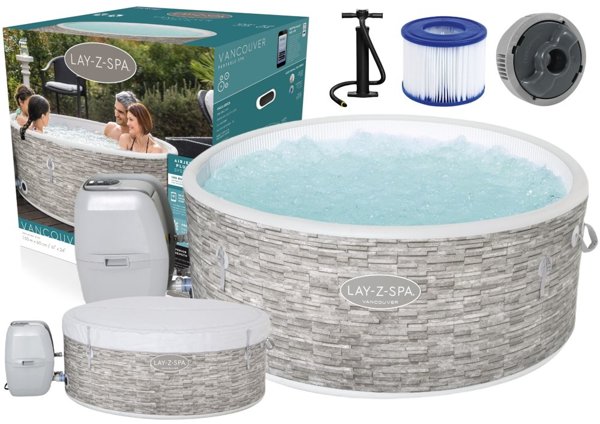 4 Person Inflatable Spa Jacuzzi 155 x 60cm Bestway 60027