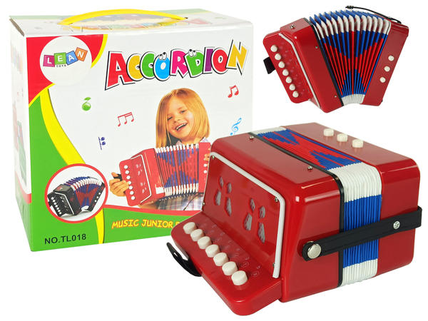 Accordion Instrument for Little Musicians Red
