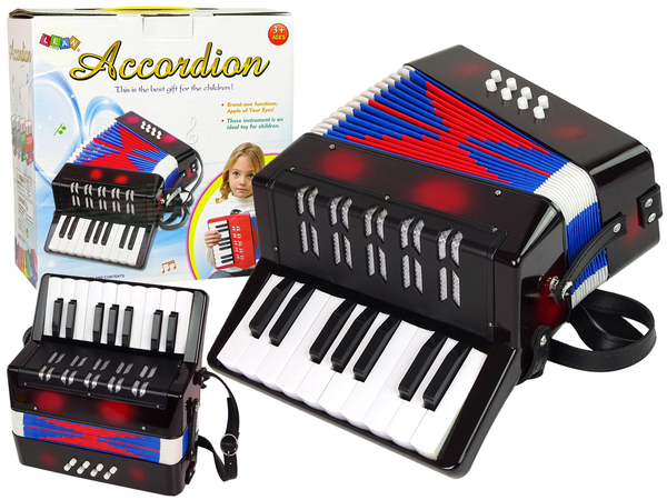 Accordion Musical Instrument for Kids Music Black