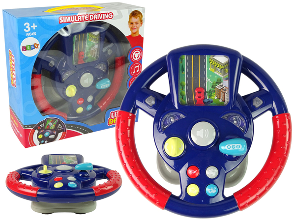 Baby Steering Wheel Driving Simulator Sound and Light Effects