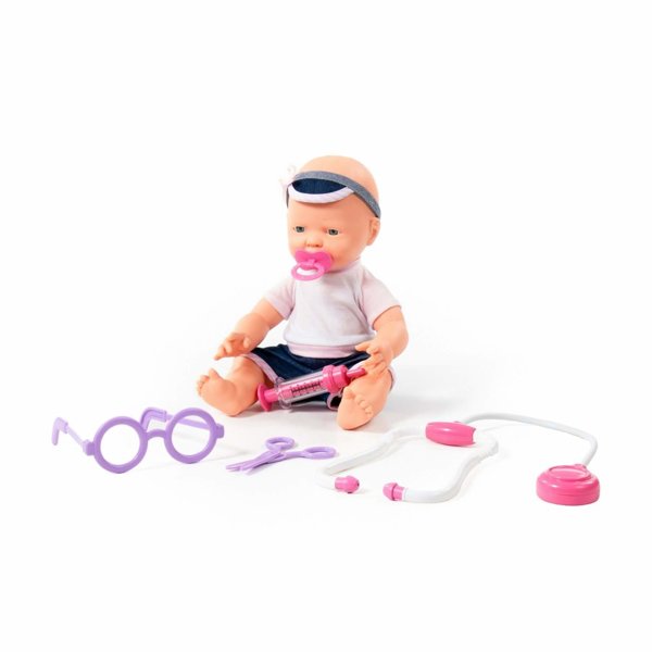 Baby with Soother Doctor Set Stethoscope 4 Pieces 35 cm 78353