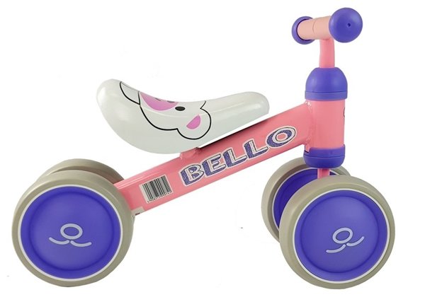 Balance Bike Bello Double Wheels Pink