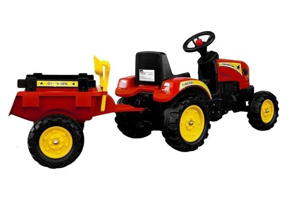 Branson Pedal Tractor With Trailer Red 135 cm