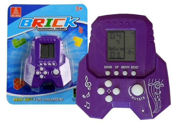 Brick Game Electronic Tetris Rocket Purple