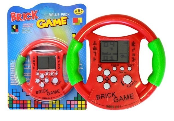 Brick Game Electronic Tetris Steering Wheel Red