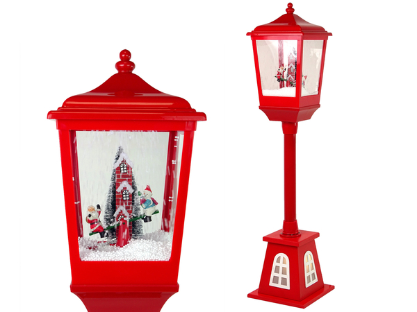 Christmas Decoration Swinging Lantern With Santa the Snowman 2in1 Carols Lights
