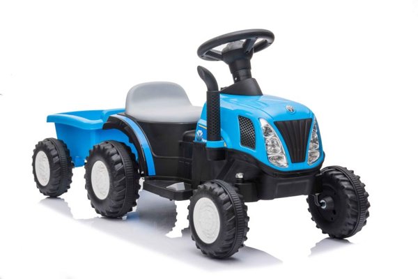 Electric Ride On Tractor With Trolley A009 Blue