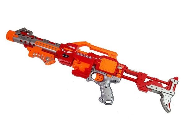 Foam Bullet Rifle with Spinning Target