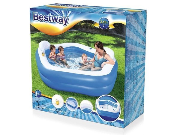 Inflatable Pentagon Pool 213 x 206 x 69 cm Bestway 54153