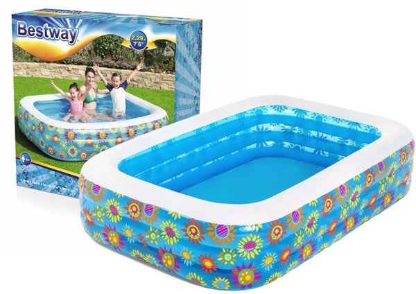 Inflatable Pool Flowers 229 x 152 x 56 cm Bestway 54120