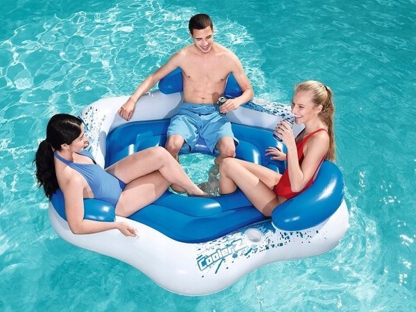 Island Swimming mattress for 3 persons 199 x 176 cm Bestway 43111