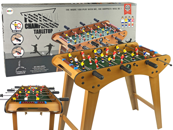 Large Wooden Soccer Table Playing Foosball