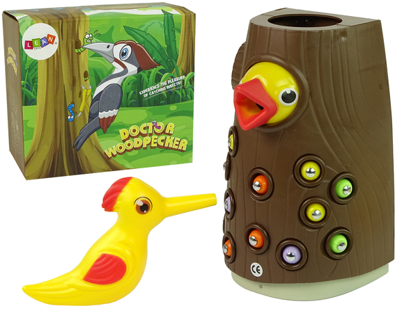 Magnetic Game Catch the Worm Feed the Bird Woodpecker