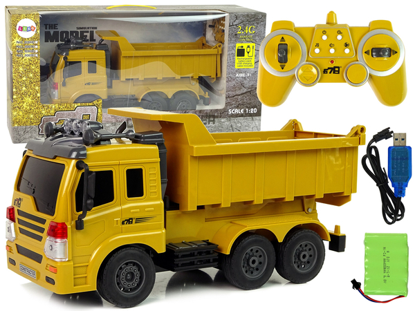 Remote-controlled 2.4G Sound Remote Control Tipper Yellow