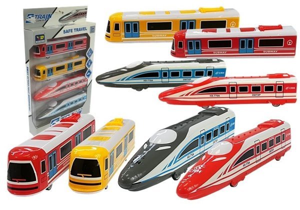 Set of Carriages Pendolino Various kinds of Train