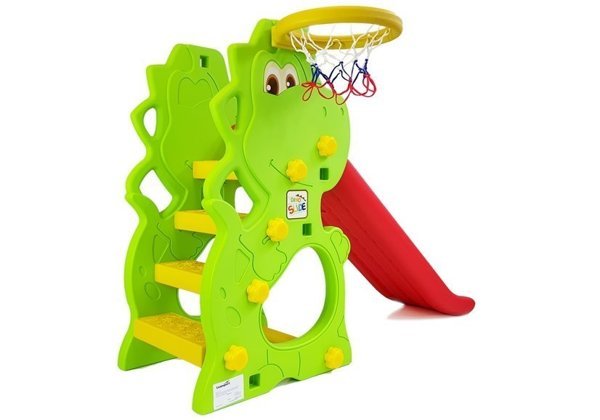 Slide Set DINO HDPE with Basketball Basket
