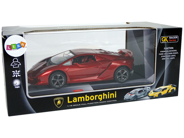 Sports Car R/C 1:18 Lamborghini Sesto Elemento Red 2.4G Lights