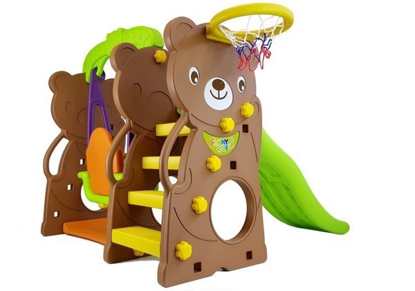 Swing and Slide Garden Set BEAR HDPE Basketball