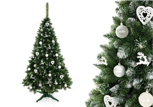Christmas Tree Diamond Pine 3D 180cm Snow, Glitter