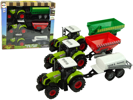 Drei Traktor-Anhänger Sprayer Bauernhof Traktor Set