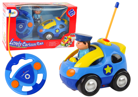 Ferngesteuertes Auto für Kleinkinder  Polizei + Polizist + Fernsteuerung