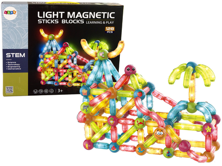Glühende Kugelrutsche Magnetische Blöcke 128 Elemente