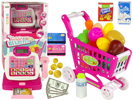 Registrierkasse Taschenrechner Trolley Pink Food Products