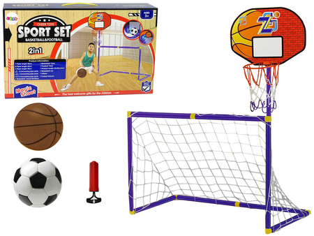 Sportspielset 2in1 Arcade Fußball Basketball