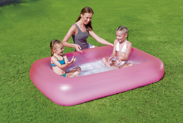 Aufblasbarer Pool Pink 165 x 104 x 25 cm Bestway 51115