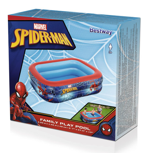 Aufblasbarer Pool Spider-Man 200 x 146 x 48 cm Bestway 98011