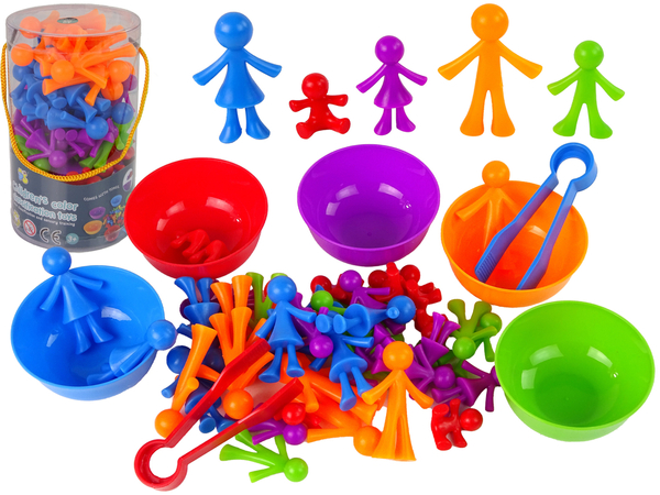 Colour Sorting Toy Educational Family People 40 Stück