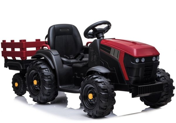 Elektrische Fahrt auf Traktor mit Anhänger BDM0925 Rot