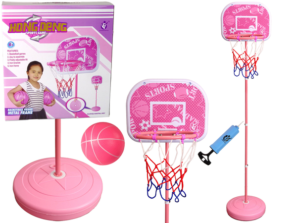 Kinder-Basketball Korbball Garten Rosa 170 cm