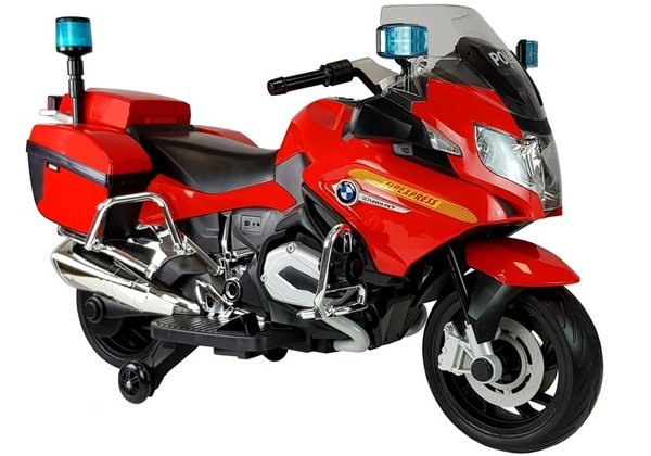 Motorrad BMW Polizei Rot LED Frontscheinwerfer EVA-Reifen Motorrad
