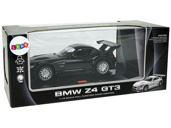 Sportwagen R/C 1:18 BMW Z4 GT3 Schwarz 2.4 G Lights