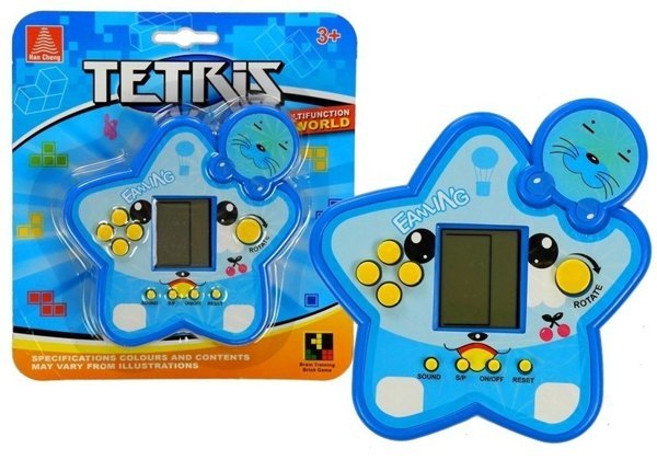 Tetris-Spiel Spielkonsole Tetris Spiel Blau